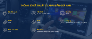 Thông Số Kỹ Thuật Màn Hình Android ZX ADAS Bản Giới Hạn